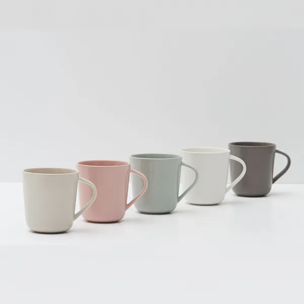 라씨에뜨 온반 도자기 350ml 머그컵 자연빛 5color, 1p, 우윳빛