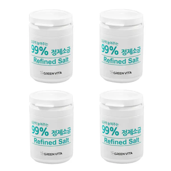 살균력 99.9% 그린비타 국산 정제소금 4개입