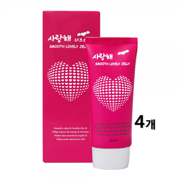 알로에베라 애액 정액 러브젤 여성 성인젤 질건조 윤활제 남성 수음 수용성 젤 무색 무취 흥분제 달팽이점액 쫀득한 감촉 남녀공용, 4개, 50ml
