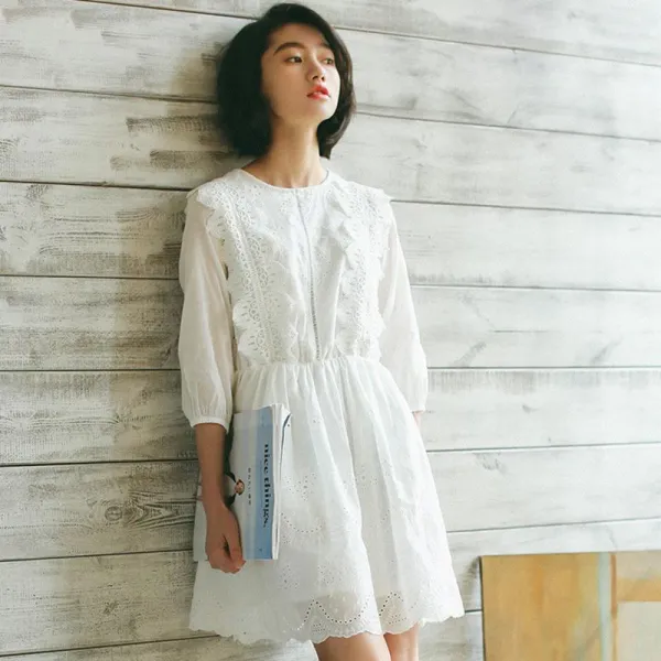 빅피플 캐쥬얼 가을b41 A라인 셔츠 하이스커트 플리츠