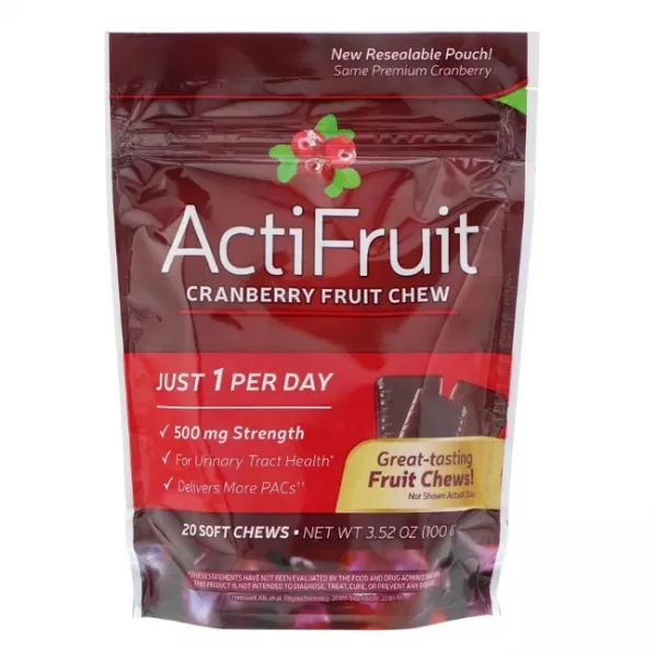 Natures Way ActiFruit 네이쳐스웨이 액티프룻 크랜베리 20츄X4개