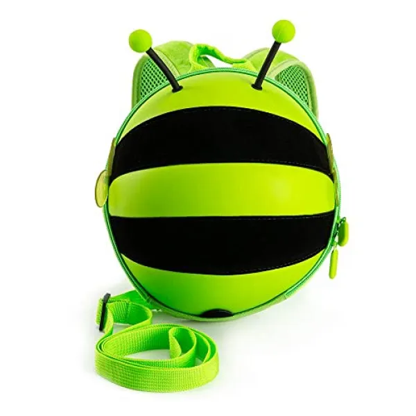 NMT 어린이 유아 및 어린이를위한 안전 장치가있는 Kiddietotes 미니 범블비 백팩-탁아소 [Green- Mini Bumblebee] - P009607V3TL8DH3, Green- Mini Bumblebee
