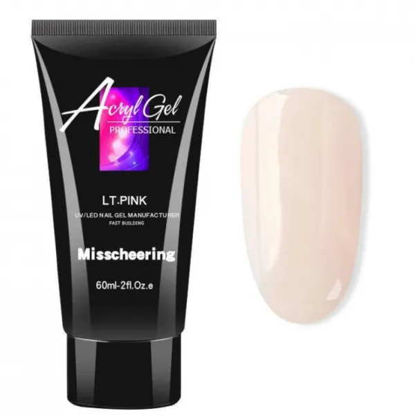 스위스녹스 손톱 연장 재료 베이직 폴리젤 60ml, 1개, 라이트핑크