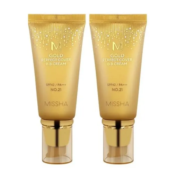 [멸치쇼핑]1+1 미샤 M 골드 퍼펙트 커버 비비 크림 50ml, 1개, 미샤 M 골드 퍼펙트 커버 비비 크림_21호 2EA:상세페이지 참조