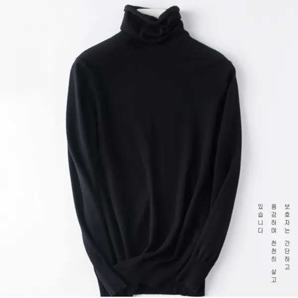 kirahosi 모던 여성 하이넥 풀오버 니트 셔츠 스웨터 루즈핏 슬림 추동 데일리 15호 BDbtitmy