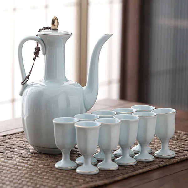 도자기술잔세트 뜨겁다 주전자 전기가열 삶은 술그릇 엘로 온 숏 주기 가정용 중국식 세이버 2815342531, 11 어저께 청 금괴