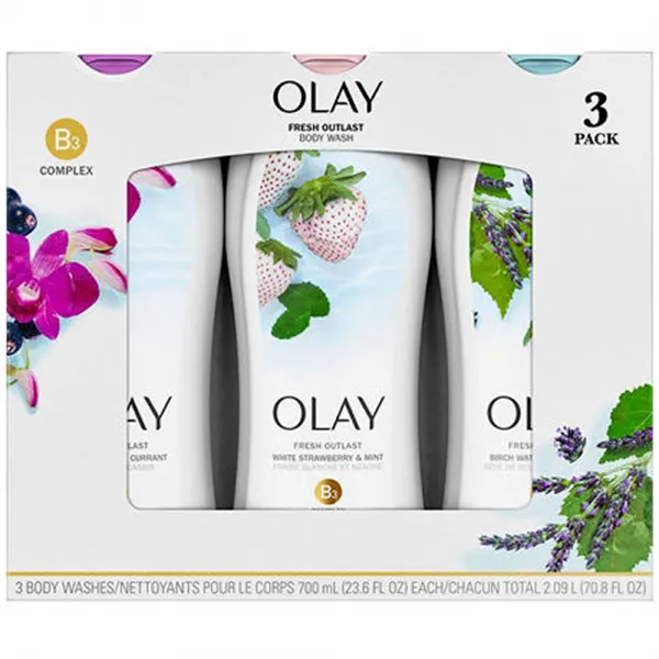 (미국직배) Olay 올레이 아웃래스트 바디워시 샤워젤 700ml 3팩 Fresh Outlast Body Wash