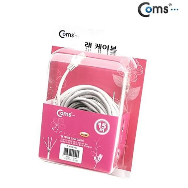코코 Coms Cat5e Utp 다이렉트 랜케이블 그레이 15m 고급포장 랜장비 해당상품