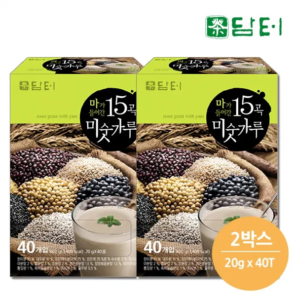 담터 마가들어간 15곡 미숫가루 40T (800g) x2박스, 800g, 2박스