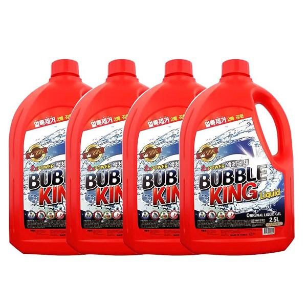 버블킹 액체세제 실내건조용 2.5l 3+1 1set