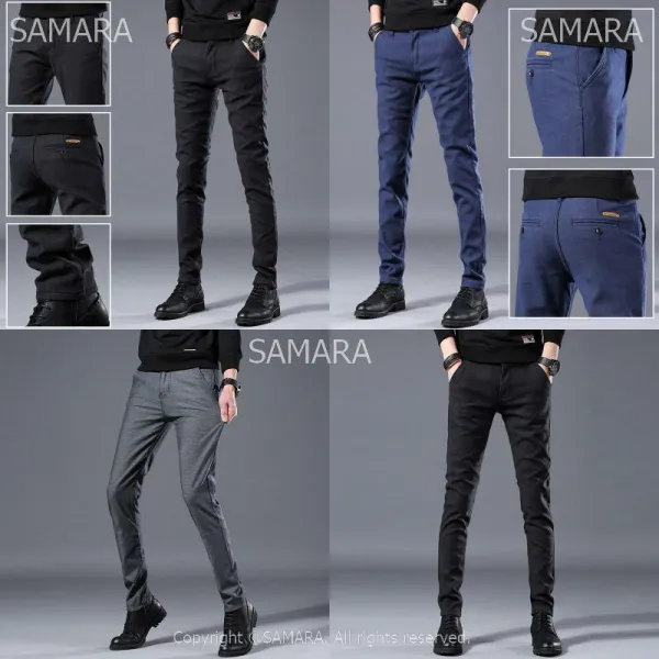 Qterra 특허브랜드 B5737 남자 캐주얼 팬츠 스판 슬림 바지 빅사이즈