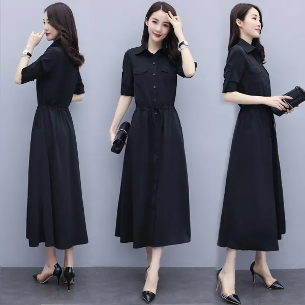 2020년 도드라진 치맛자락 날씬해 보이는 하늘하늘 롱스커트