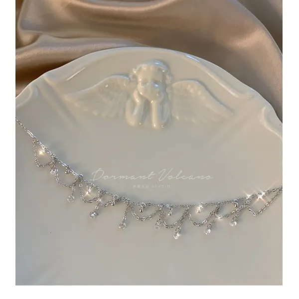 연회에 참석함 올빼미야 정교 작업 아니 염가 반짝 스타 국징의 무드 목걸이 초커 CHOKER