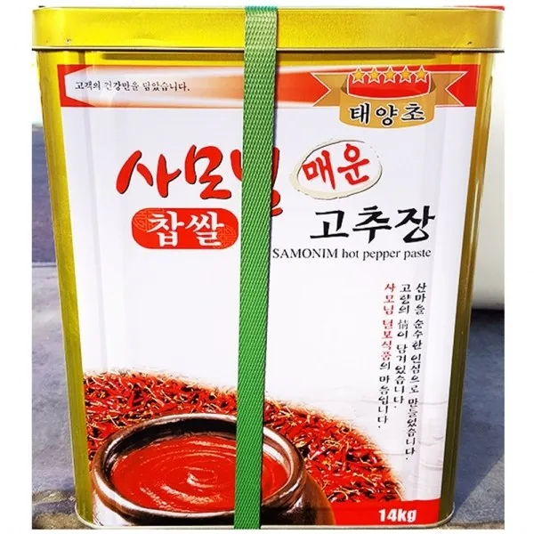 식당용 맛있는 소스 찹쌀 매운 고추장 14kg 사모님고추장 마늘 고추장소스 전통고추장 매운고추장 맛있는고추장 식당용 업소용 대용량 식자재, 본상품