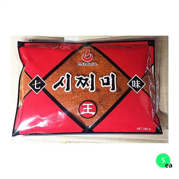엠에스산업 시치미 일식조미료 일본식자재 240gX5/시치미/일식조미료/업소용식자재/대용량식자재/식재료/, 1