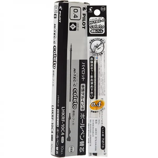 하이테크 C 코레토 0.4mm 리필 [블랙] LHKRF10C4B, 단일상품
