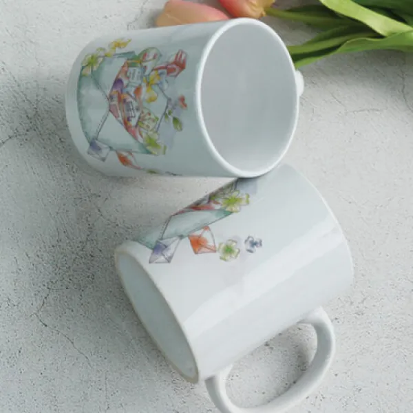 아트박스/꾸밈 Tf108 디자인머그컵2p 꿈속의편지 본품