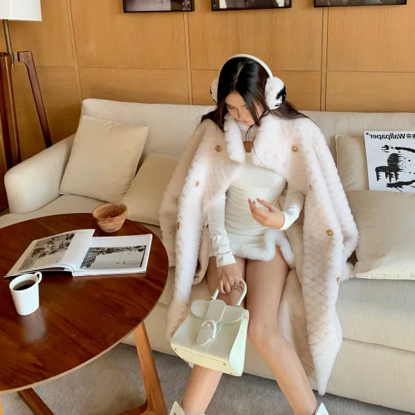 반목니트원피스 로퍼 된장 CHIC 심쿵하여 남을 자극하다 악마 화이트 여성 겨울 가을 타입 털 트임 힙랩 3845534756