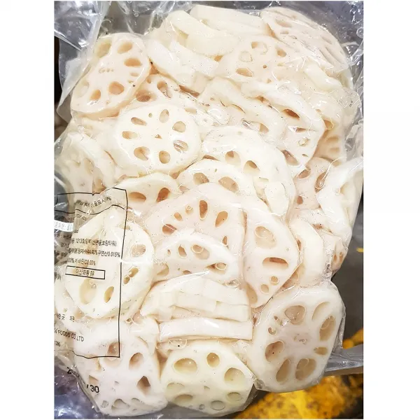 업소용 식당 염장 연근 슬라이스 1kg X12개 냉동 야채 냉동야채/반찬/밑반찬/식자재/식당용업소용/식당/대용량/염장연근/슬라이스 단일 수량