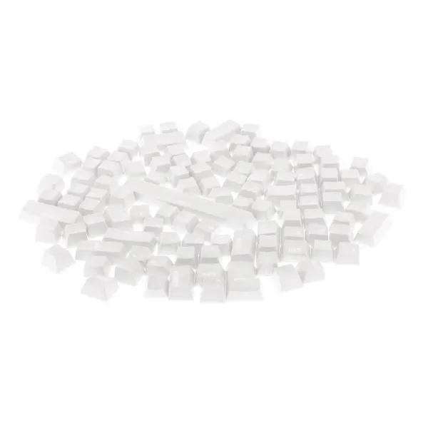 108-KeyABS 다채로운 반투명 키 캡 키 캡은 기계식 키보드 사용자 정의를 위해 교체합니다., 하얀