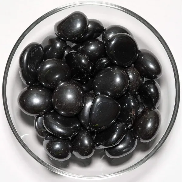 [N2 stone Natural 천연 광물 적철광 (적철광 / hematite) | (원석을 연마 한 돌 (공중제비) : 5 개 [약