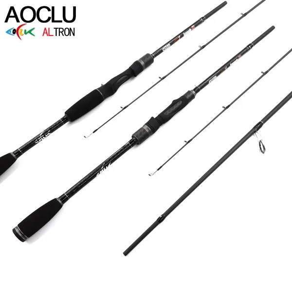 낚시대 로드 AOCLU 낚싯대 4 섹션 자격을 갖춘 100% 탄소 방적 및 바닷물/민물 낚시 Baitcasting, 06 243cm  Casting  M