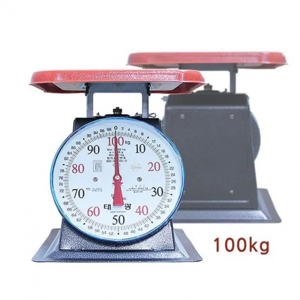 태광 특대형 접시지시저울 100kg ST-H100, ST-H100, 혼합색상