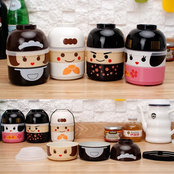 유아 어린이집 소풍 2단 캐릭터도시락 수능도시락통 남 블랙 벚꽃