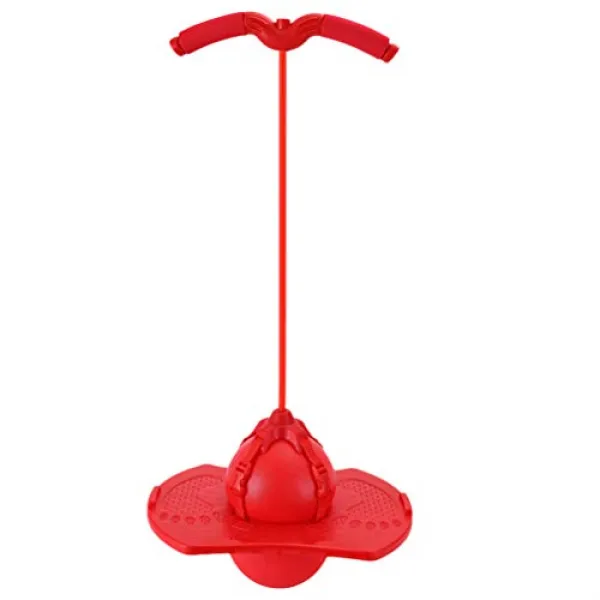 Tomaibaby 포고 스틱 재미있는 포고 점퍼 장난감 교육 스포츠 교육 조정 장난감 재미 반송 스틱 생일 파티 선물 레드