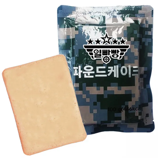 전투식량 불로 바로 우리비빔밥 더온 기타즉석식품, 파운드 케이크 (446kcal), 1개