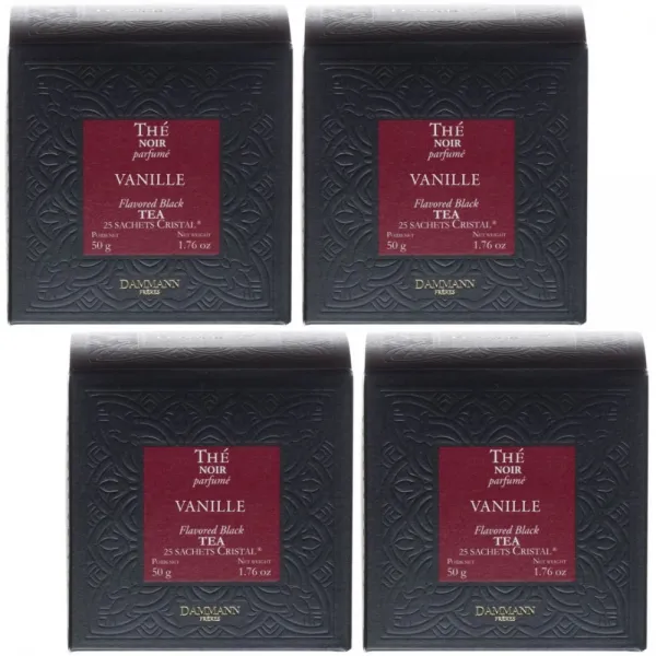 Dammann Vanille 다만프레르 바닐라 홍차 25티백 4팩 (총 100크리스탈티백)