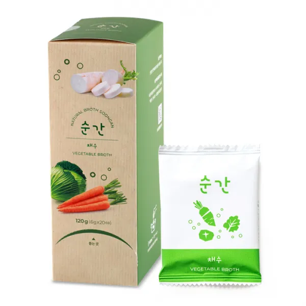 순간 고체 야채육수, 6g, 20개