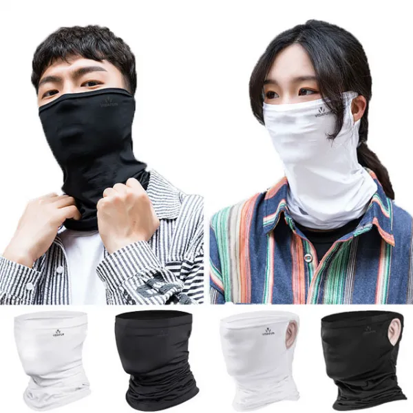 비다펀 쿨링 마스크 자외선차단 목토시 버프 자전거 등산, CM02귀오픈형-블랙