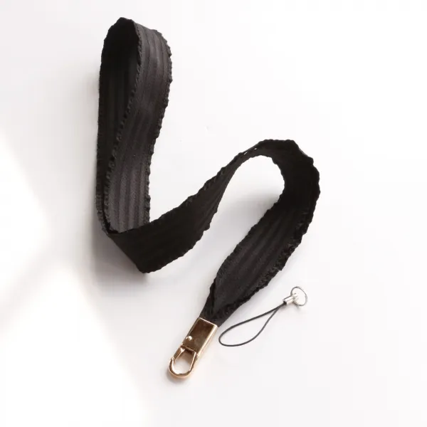 휴대폰줄 고급감 스트라이프 통이넓은 기초 목에거는 밴드 짧은타입 핸드폰케이스 목걸이 펜던트 남녀 커플용품 T12 블랙 목에거는 기본