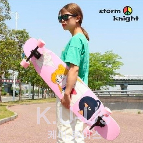 3만원상당 LED 바퀴 100% 증정 케이유어스 슈프림 KC 안전인증 완료 supreme 입문용 댄싱 롱보드 13종 남녀공용 46인치, 세일러문고양이