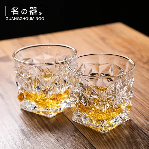 양주잔 사각 컵강화컵 유리 위스키 잔 술잔 가정용 독한 바맥주