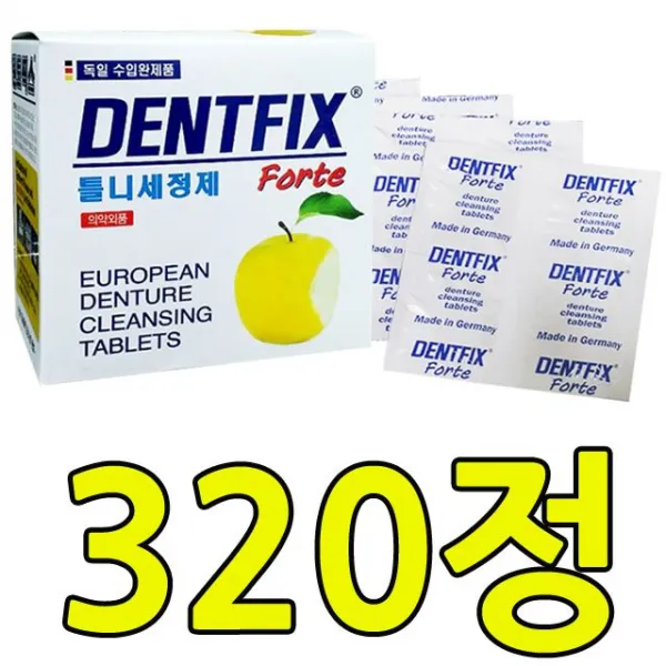 항상 상쾌하고 청결함을 드리는 틀니세정제 320정, 쿠팡레브 비바A VT 틀니세정제 덴트픽스_32정 X 10개입