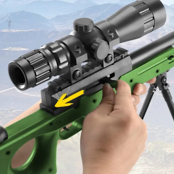 JINMING AWM 황금 용골 저격 98k 물탄총 즈총 m416 닭절정 모조인간 구생지 m4 구생 물방울 급습, 군청색2(6만개 물폭탄+헬멧+M416+5종세트+프라이펜+타