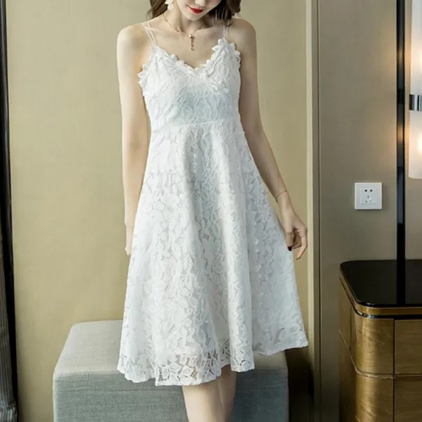 kirahosi 여름상질 여자 얇은 레이스원피스 364호 + 스마트스트랩 증정 AUyoeyn
