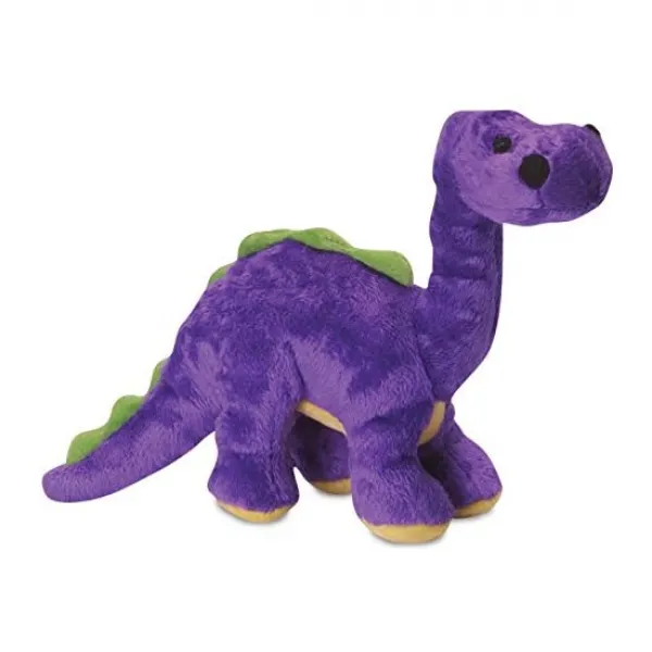Godog 고독 반려견 장난감 미국 직배 Dinos Bruto With Chew Guard Technology 터프 플러시 강아지 보라색 소형, 1개
