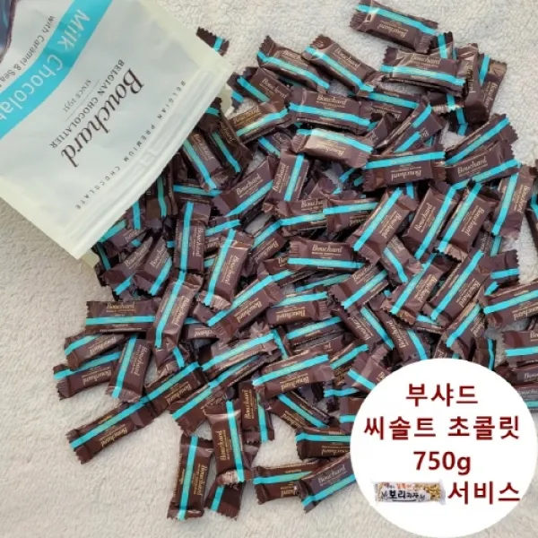 부샤드 씨솔트 밀크 초콜릿 750g (대략120개) 벨기에 초콜릿 코스트코, 750g(약120개)