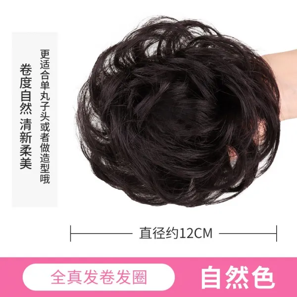 완자머리 가발 여자 헤어 롤 볼륨 컬 슬립온 올림머리 봉오리 진 머리 내츄럴 원 1 네추럴