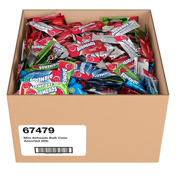 Airheads Candy Mini Bars Bulk Box 다양한맛 미니바 캔디 벌크박스 1000피스 입덧 오트밀 페인트 눈깔 금연 임산부간식 사탕 1set