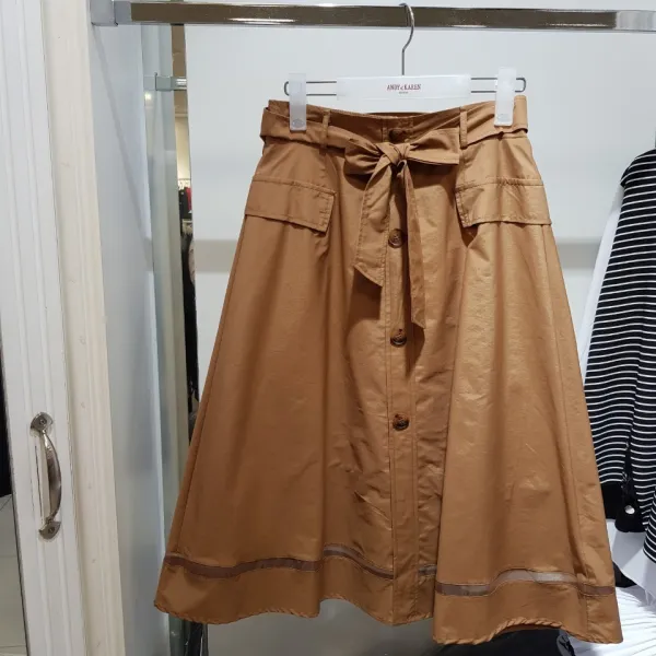 에이렌 울산점 허리리본 플레어스커트#60%세일#NI5SK001CA F 뉴코아울산달동점