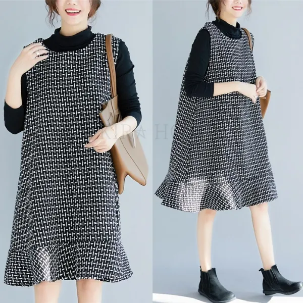 Kirahosi 모던 니트 민소매 원피스 슬림 추동 여성 데일리 코디 59호+덧신증정 Au1alu4f