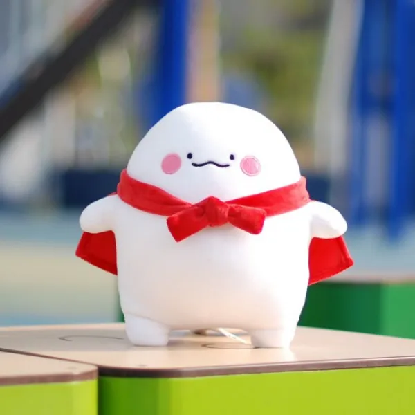모찌모찌 익명이 망토 인형 25cm [말랑 캐릭터 애착 이모티콘 굿즈]