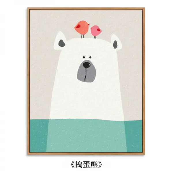 거실유화 두꺼운 사람을 속여 빼앗기다 명랑함 DI Y 디지털 유화그림 응접실이 있다 식당 동물 카드 통함 1926412460, 50 *60cm (정미를 바치다 액자