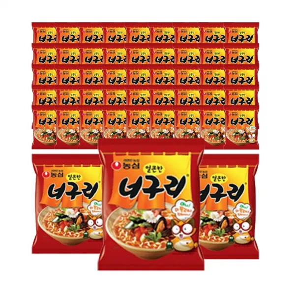 농심 얼큰한 너구리 120 g, 48개