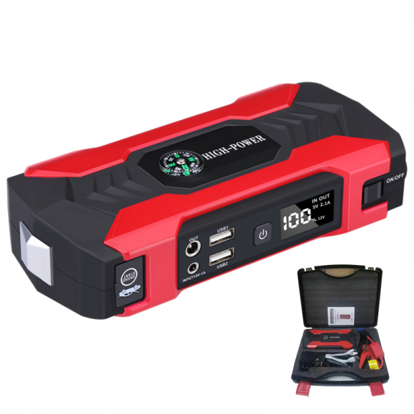 우스틴스 12V 차량용 보조배터리 점프스타터, 28000mAh