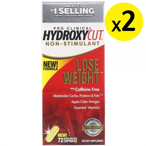 Hydroxycut Pro Clinical Hydroxycut 각성제 무함유 신속 방출정 72정 2개, 선택, 상세설명참조